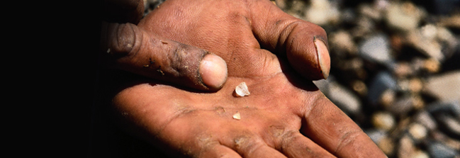 Hand With Diamonds Image