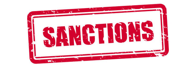 Sanctions sign image