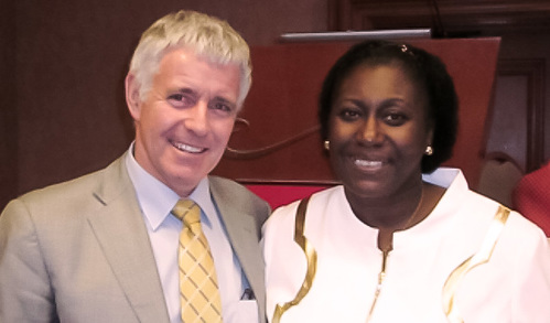 Garry Holloway with Dorothée Gizenga Image